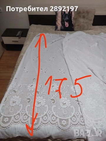 Бяло перде, снимка 2 - Пердета и завеси - 52775685