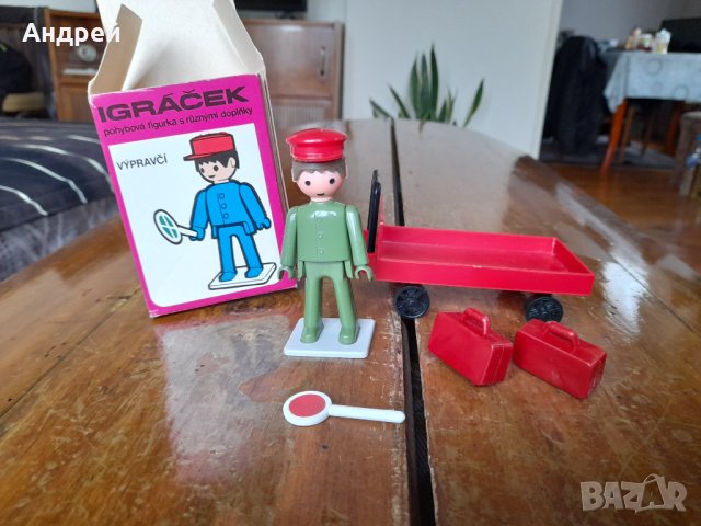 Стара играчка,фигурка ЖП работник, снимка 2 - Колекции - 43341594