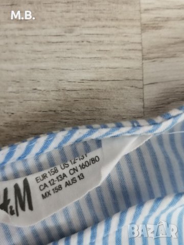 Дънкови панталонки Bershka, блуза H&M, снимка 8 - Детски къси панталони - 36623871