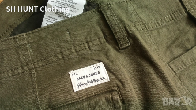 JACK & JONES STRETCH CARGO Trouser размер 32 / 34 изцяло еластичен карго панталон - 1580, снимка 5 - Панталони - 52597369