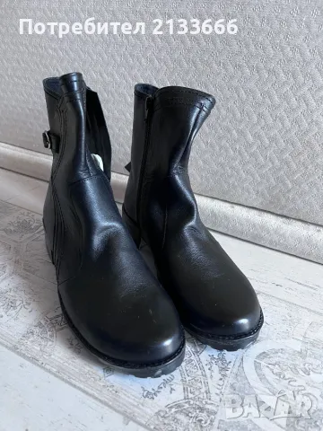 Дамски кожени боти, снимка 2 - Дамски боти - 47333728