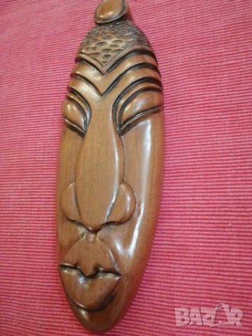 Дървена маска - Куба. , снимка 4 - Статуетки - 28062832