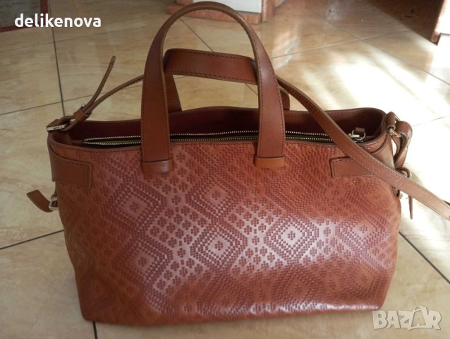 Pollini. Italy. Кожена чанта, снимка 3 - Чанти - 44890676