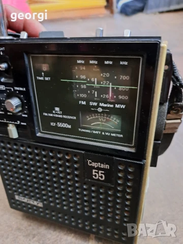 японско радио Sony ICF 5500, снимка 7 - Радиокасетофони, транзистори - 51149219