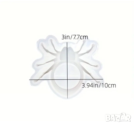 Молд кашпа свещник паяк Хелоуин , снимка 5 - Форми - 51982783