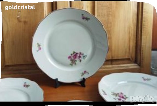 Стар български порцелан чинии плитки и дълбоки