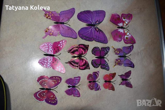 3Д пеперуди, стикери за декорация, снимка 2 - Декорация за дома - 33509617