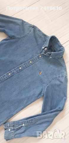 POLO Ralph Lauren Slim Fit Cotton Mens Size M ОРИГИНАЛ! Мъжка Дънкова Риза!