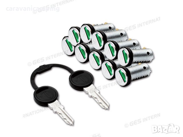 КОМПЛЕКТ ОТ 10 ЦИЛИНДЪРА С 2 КЛЮЧА, снимка 1