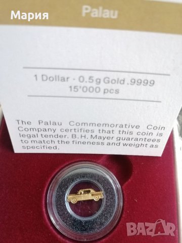 Лимитирана серия оригинални златни монети,проба 999.99 злато с номинал 1 долар Република , снимка 11 - Нумизматика и бонистика - 37770483