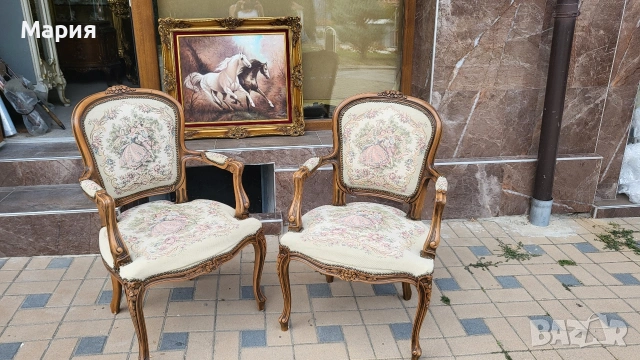 Два броя барокови кресла , снимка 3 - Столове - 53490730