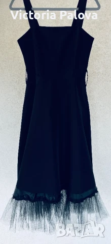 Скъпа черна рокля с тюл RINASCIMENTO Италия, снимка 7 - Рокли - 50506441