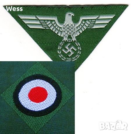 Германия, Трети райх, Вермахт - нашивки за шапка