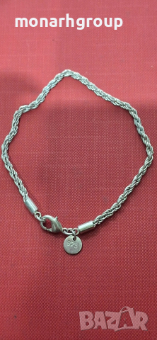 Сребърна гривна, снимка 7 - Гривни - 52655896