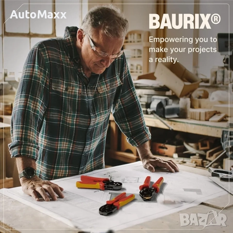 BAURIX® Инструмент за кримпване за MC4 конектор 2.5-6mm²  , снимка 6 - Клещи - 52464359