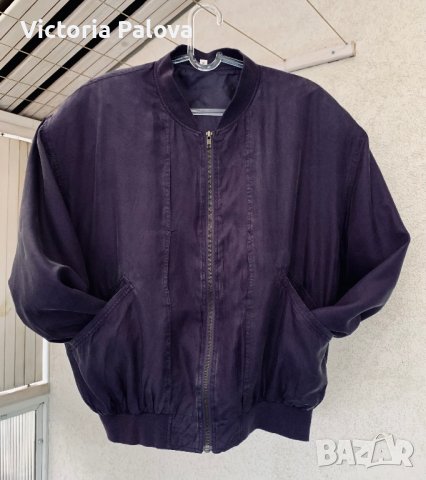 Модерно яке  бомбър 100% коприна, снимка 6 - Якета - 39397770