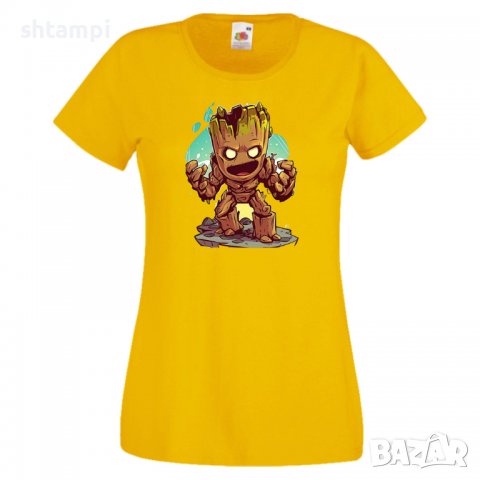 Дамска тениска Marvel Groot 2 Игра,Изненада,Подарък,Геймър,