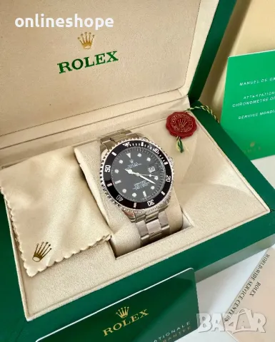 Часовник Rolex Submariner - Самонавиващ механизъм с кутия и документи, снимка 3 - Мъжки - 49420760