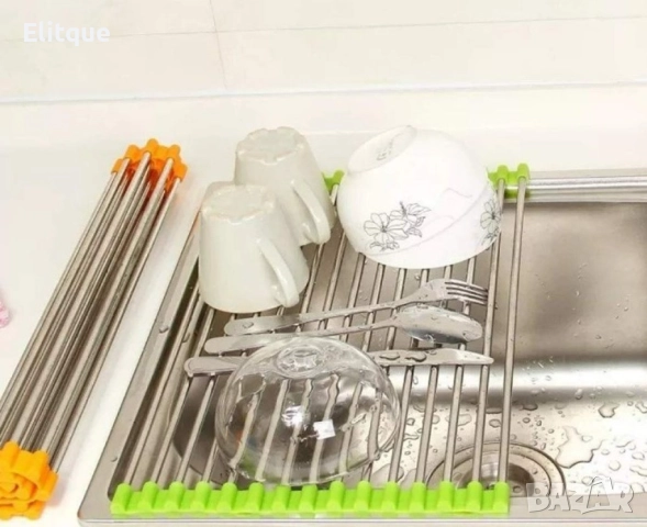 Сгъваема поставка за отцеждане от неръждаема стомана , снимка 10 - Други стоки за дома - 52905105