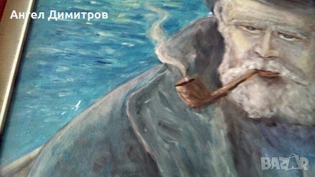 Маслена картина гръцки автор, снимка 5 - Картини - 36648782