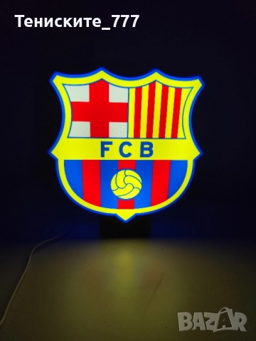 3д лампа FC Barcelona , снимка 4 - Настолни лампи - 51993479