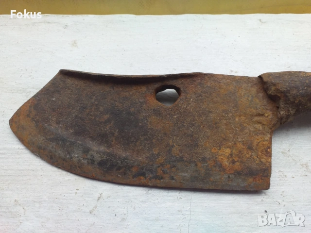 Стар масивен кован сатър, снимка 2 - Антикварни и старинни предмети - 53499100