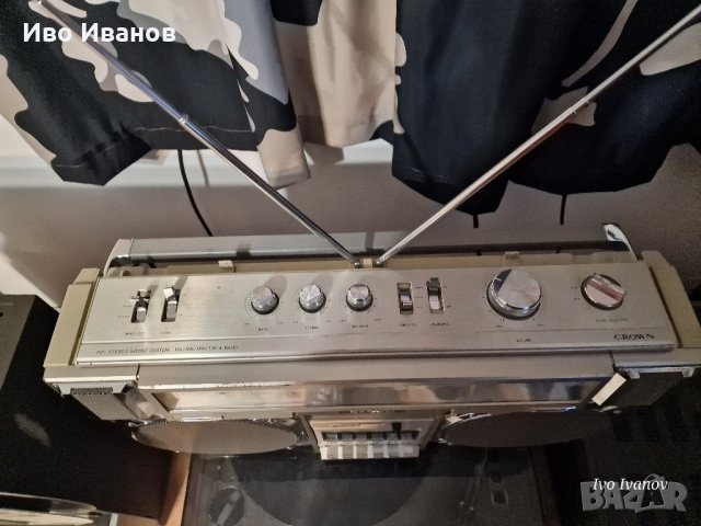 Радиокасетофон Crown CSC 950L, снимка 5 - Радиокасетофони, транзистори - 43217225
