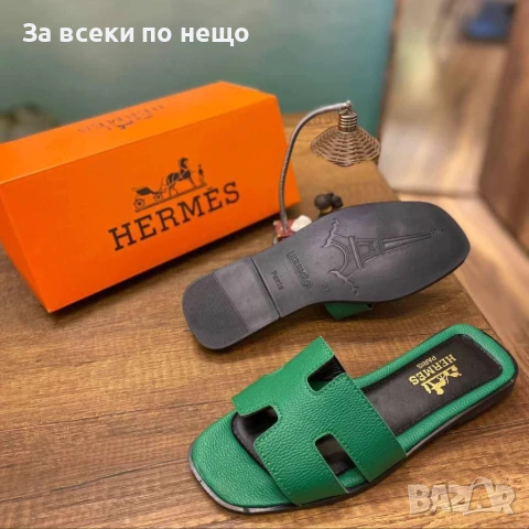 Hermes Дамски Чехли Хермес - 4 Налични Цвята Код E599, снимка 3 - Чехли - 50945901