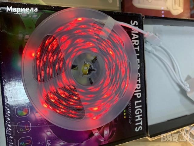 Smart LED Лента 10 метра / Лед лента с дистанционно, снимка 4 - Лед осветление - 52246406