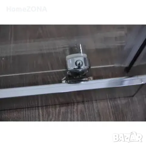 Параван за баня ELITE R, 140-160х190 см, прозрачно стъкло, хром, снимка 5 - Паравани - 49371153