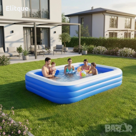 Голям надуваем семеен басейн - релакс и забавление за цялото семейство