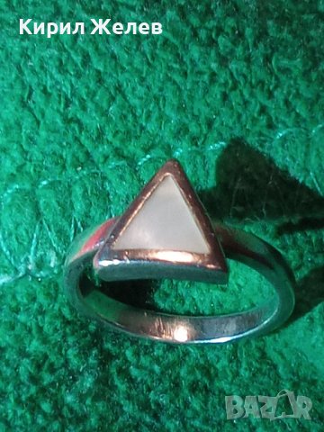 СКЪПОЦЕНЕН СРЕБЪРЕН АРТ ПРЪСТЕН СРЕБРО 925 АНГЛИЯ с ШЛИФОВАН ЛУНЕН КАМЪК 40209, снимка 2 - Пръстени - 43221574