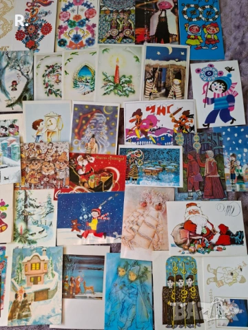 Детски картички, Нова година, 54бр, снимка 5 - Филателия - 53175402