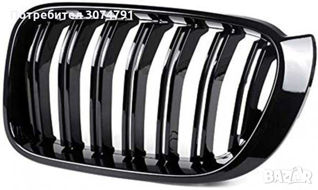 Двойни M Бъбреци Решетки за BMW X3 X4 F25 F26 БМВ Черен Гланц 2015-2017, снимка 5 - Аксесоари и консумативи - 32950734