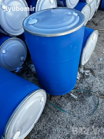 Пластмасови бидони 220 л., снимка 2 - Бидони, бурета и бъчви - 31074651