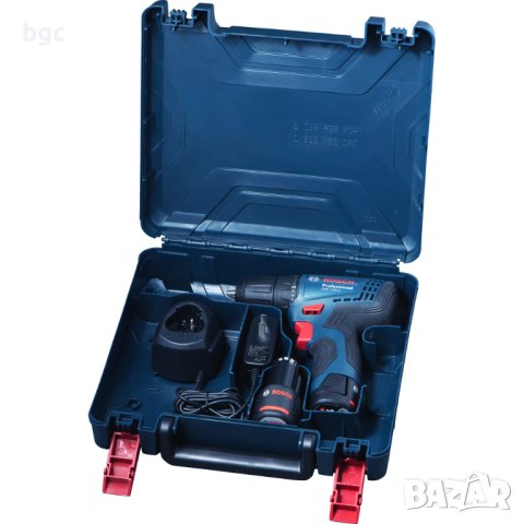 НОВ 2x 12V Bosch Professional GSR 120-Li, 12V Акумулаторна бормашина Винтоверт , 1500 об/мин, снимка 2 - Бормашини - 43421838
