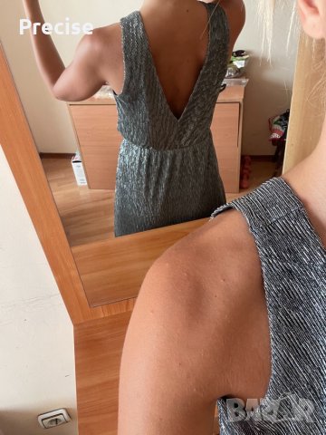 Официална рокля в сребърно, снимка 7 - Рокли - 33632536