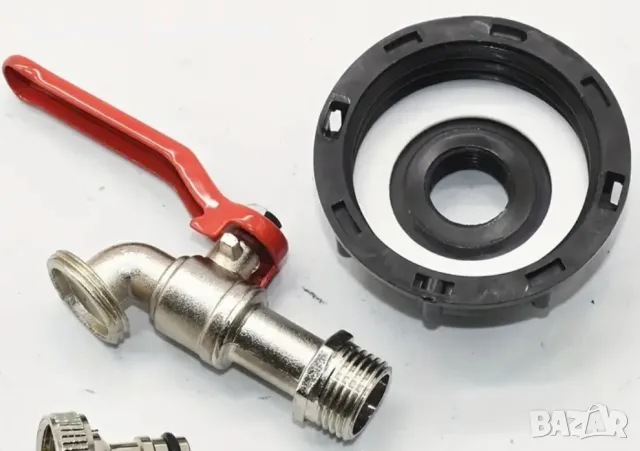 Капачка с кран за цистерна 1000л , снимка 2 - Напояване - 48941066