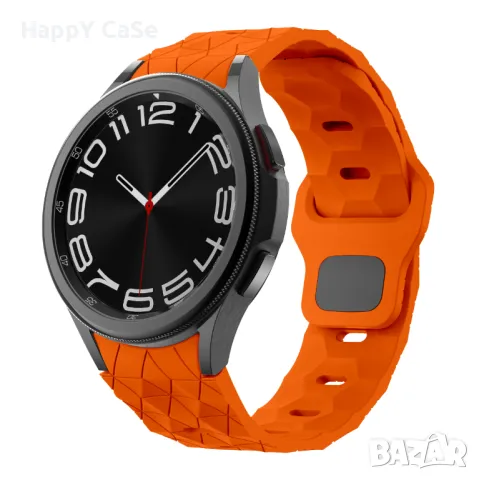 FOOTBALL NO GAP Силиконова каишка за Samsung Galaxy Watch 7 6 5 4 3 / Pro / Classic, снимка 9 - Каишки за часовници - 50060411