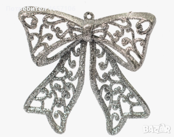 Коледна украса за елха - Блестяща панделка, снимка 5 - Декорация за дома - 52494719