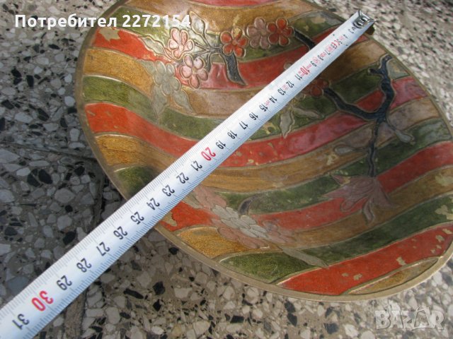 Бронз фруктиера кутия и ваза, снимка 2 - Антикварни и старинни предмети - 28314659