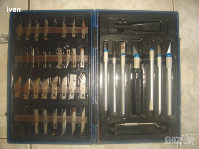 Старо Качество 44 бр. Фини Резци За Обработка на Дърво и Дърворезба-Непълен Комплект-Голям-HBM, снимка 6 - Други инструменти - 43501037