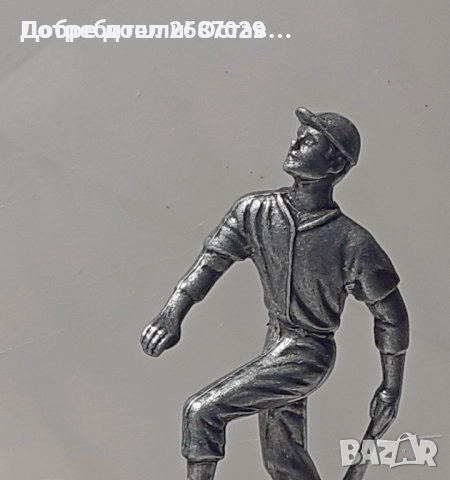 Работници, статуетка, фигура, пластика, патина, надпис и  спортист с бухалка, снимка 16 - Статуетки - 50029871