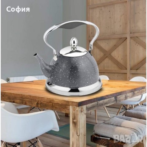 Висококачествен чайник с фина цедка, 1L, снимка 4 - Аксесоари за кухня - 44064363