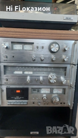 Рак система AKAI  Akai AM 2450 * Akai AM 2450 * Akai GXC 706D * Akai AP 103 FA , снимка 4 - Ресийвъри, усилватели, смесителни пултове - 53490562