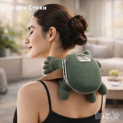 Масажор за врат и рамене с топлина 4D USB