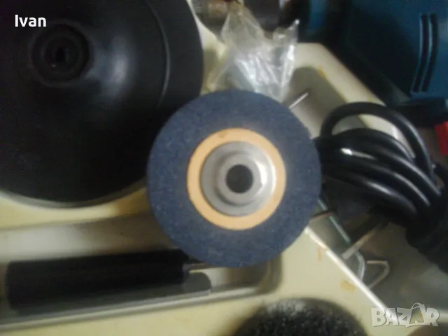 KRESS НОВ НЕМСКИ СТАРО КАЧЕСТВО КОМПЛЕКТ 280W БОРМАШИНА ШМИРГЕЛ ПОЛИРОВАЧКА ПРОФЕСИОНАЛНА В КУФАР, снимка 4 - Полирмашини - 49296169