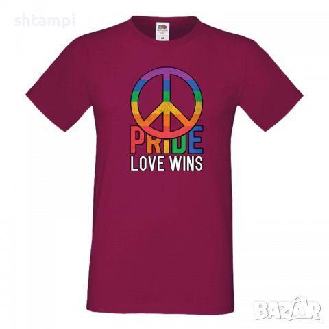 Мъжка тениска Pride Love Always Win multicolor Празник.Повод,Изненада, снимка 4 - Тениски - 37104998