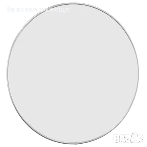 Стенно огледало сребро Ø 50 см кръгло Код P979, снимка 3 - Огледала - 51155902