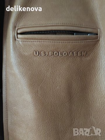 U.S.Polo Assn. Leather. Original. Size L/XL Страхотно кожено яке., снимка 13 - Якета - 26359805